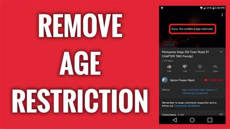 nsfw youtube age restriction|How to watch age